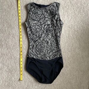 Capezio Leotard with Mesh Rose Lace Detailing